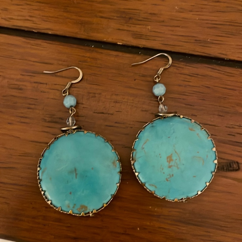 Turquoise-like earrings